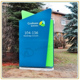 Factory direct sale top high quality Floor Company Signboard Display/Outdoor Pylon Board