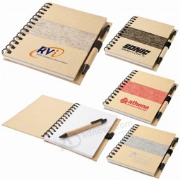 Barato design personalizado espiral caderno obrigatório com capa dura