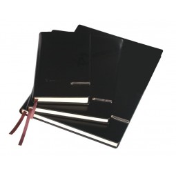 Caderno de ligação espiral personalizado com capa dura preta
