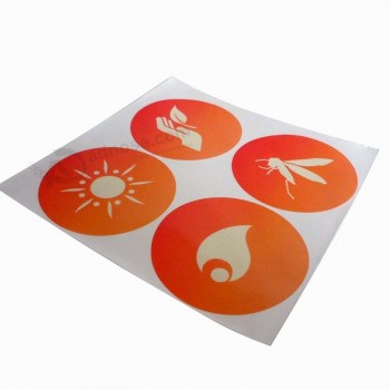 Commercio all'ingrosso di etichette in pvc colorato autoadesivo adesivo di carta personalizzato