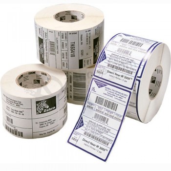 Zelf-Zelfklevende afdrukken op maat met barcode sticker label goedkope groothandel