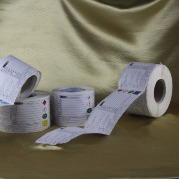 Barato etiqueta adhesiva impresa en papel por mayor