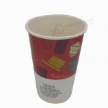 Bon marché tasse jetable faite sur commande de café de boissons de café de glace jetable