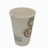Billige kundenspezifische Papierkaffeetassen doppelwandig mit Logodrucken