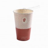 Bon marché tasses de papier de café recyclables personnalisées en gros