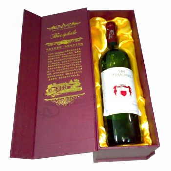 Boîte de vin de luxe personnalisé d'usine pour l'emballage et la collecte(W21)