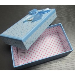 Cheap Custom Paper Gift Box with Ribbon Butterfly