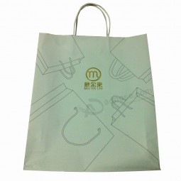 White Kraft Paper Bag with Paper Handle Cheap Wholesale