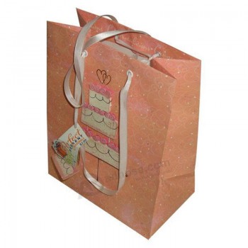 Sacchetto di regalo di shopping di carta personalizzato moda per l'imballaggio e lo shopping