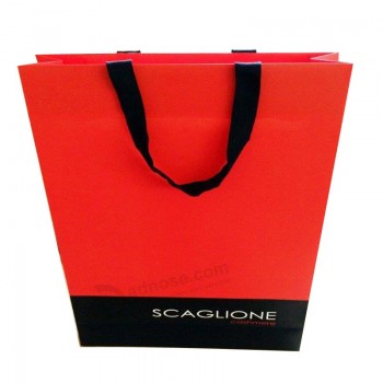 Cheap Custom Paper Shopping Gift Bag with Handle Band