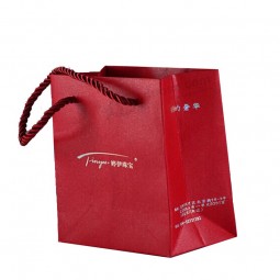 Paper Shopping Gift Bag with Hot Silver Foil Cheap Wholesale