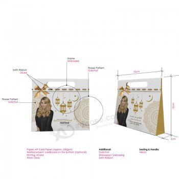 Neues Design billige benutzerdefinierte Papier Shopping Geschenktüte mit Logo