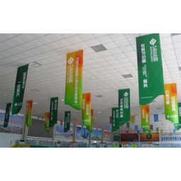 Banner de tela colgante de alta calidad personalizado por mayor para shoping pequeña promoción (Tx025)