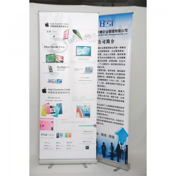 Fábrica directa de aluminio personalizado de alta calidad de rollo de visualización, stand de pantalla, enrollar la impresión de banner (Pd-002)