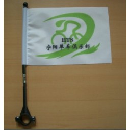 Bandera hecha a medida de la bicicleta de la publicidad del poliester impreso barato