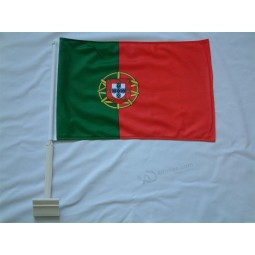 Factory Custom made decorative car window flag with plastic pole and your logo