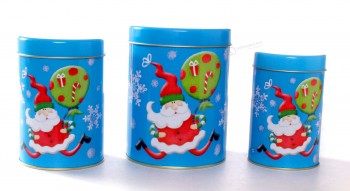 Hot Sale Custom Christmas Oval Tin Box Factory 