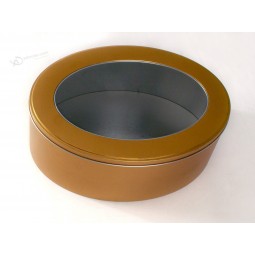 Custom Round Tin Box for Metal Gift Packaging Box, Food Tin Container