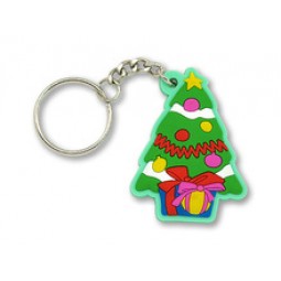 Custom Promotional Christmas Tree Soft PVC Keychain Manufacturer