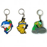 A buon mercato fabbrica di keychain del fumetto della gomma del silicone su ordinazione all'ingrosso