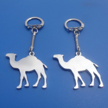Aangepaste zilveren eenvoudige aangepaste ontwerp israëlische kameel sleutelhangers