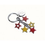 Porte-clés en métal personnalisé bon marché en forme d'étoile