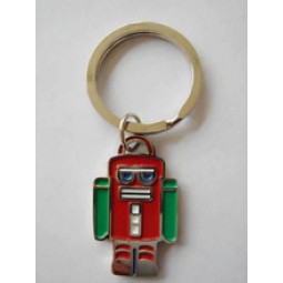 新产品定制机器人形状金属钥匙圈出售