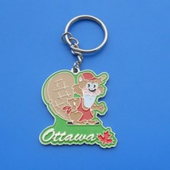 Cheap Custom Cute Animal Design Metal Keychain for Canada