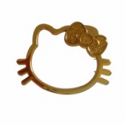 廉价定制锌合金压铸可爱小猫板批发