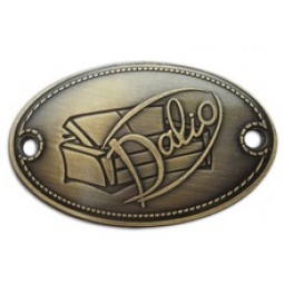 Custom Design Metal Plates Brand Logos for Handbag