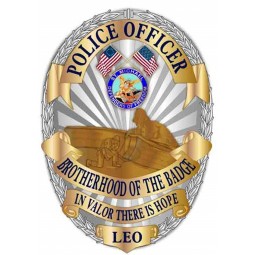 Distintivo superiore della polizia di qualità superiore all'ingrosso diretto della fabbrica noi distintivo della polizia