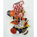 Custom Carnival Crown Medal with Color Rope Cheap Wholesale