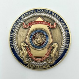 Coleção de desafio marinho dos EUA personalizado moedas barato por atacado