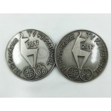 Antique Nickle Plated Logo Coin Cheap Wholesale