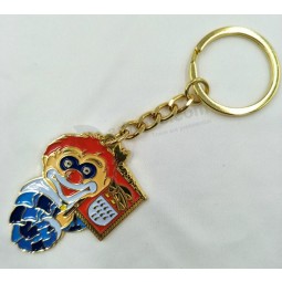 Gold Plated Carnival Enamelled Key Ring Cheap Wholesale