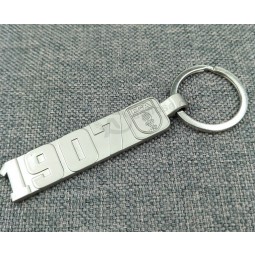 Barato personalizado em forma de logotipo em relevo anel chave atacado