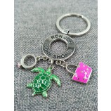 Cheap Promotional Custom Metal Pendents Charms Key Ring / Keychain