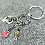 Promotion Custom Shaped Metal Pendent Keyring with Charms Cheap Wholesale