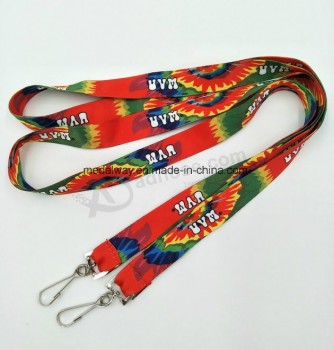 Cheap Custom Printed Polyester Sublimation Neck Lanyard Wholesale