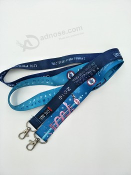 Cheap Promotional Heat Transfer Printed Sublimation Lanyards Wholesale