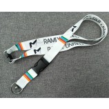 Factory Printed Ribbon Polyester Lanyard for Badge and Medal Fabric Wholesale