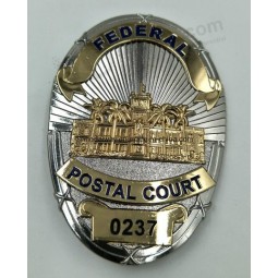 Customized Police Army Antique Bronze Badge Wholesale
