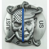изготовленный на заказ холодный модный антиквариат серебряный покрынный знак подарка полиции сувенир дешевый оптовый