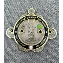 Cheap Customized Souvenir Engraved Enamel Metal Badge Factory Wholesale