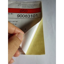 Atacado personalizado de alta qualidade usado para caixas exportadas etiqueta impressa da etiqueta