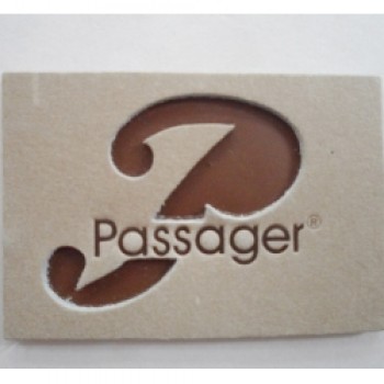 Wholesale customized high quality Hot Stamp Label Leather Patch