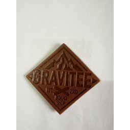 Wholesale customized high quality Debossed Logo and Text Diamond Leather Patch