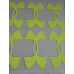Etichetta di trasferimento del calore stampata disegno di alta qualità di colore verde su ordinazione all'ingrosso