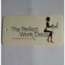 Wholesale customized high quality Printed Red Black Colours for Women′s Clothing Hangtag