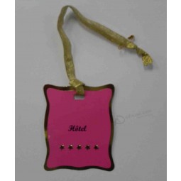 Wholesale customized high quality Gold Foil and Embossed Stars Logo Paper Hangtag